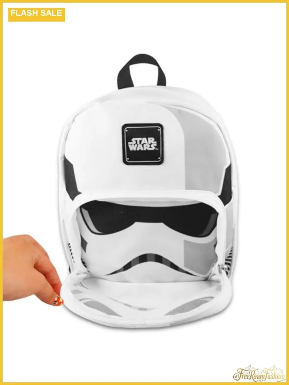Canvas Mini Backpack with Front Pocket and Bookmark